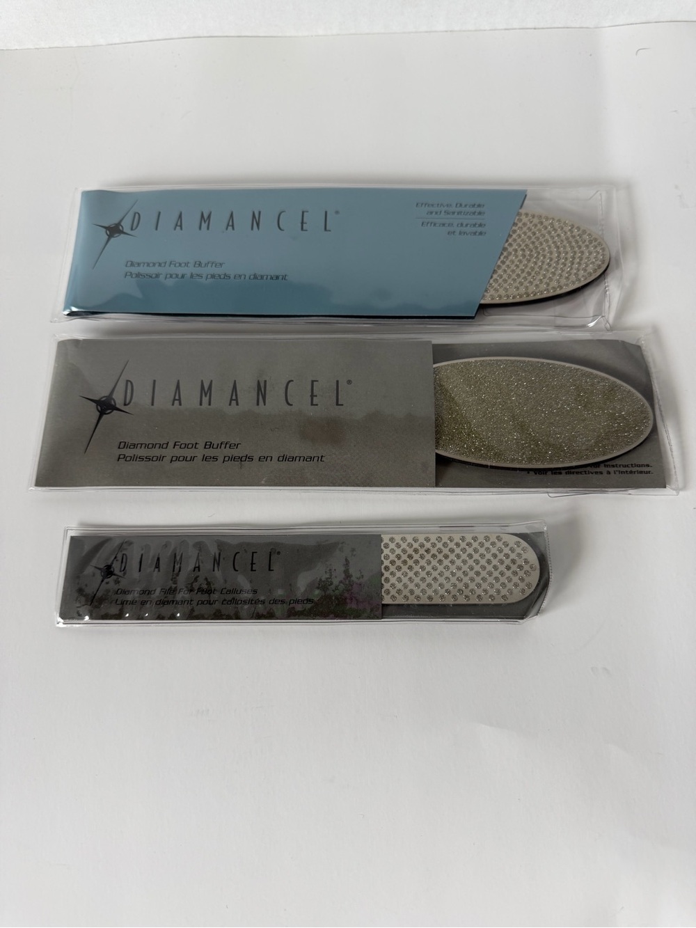 3Pc Diamancel Diamond Foot File and Buffers